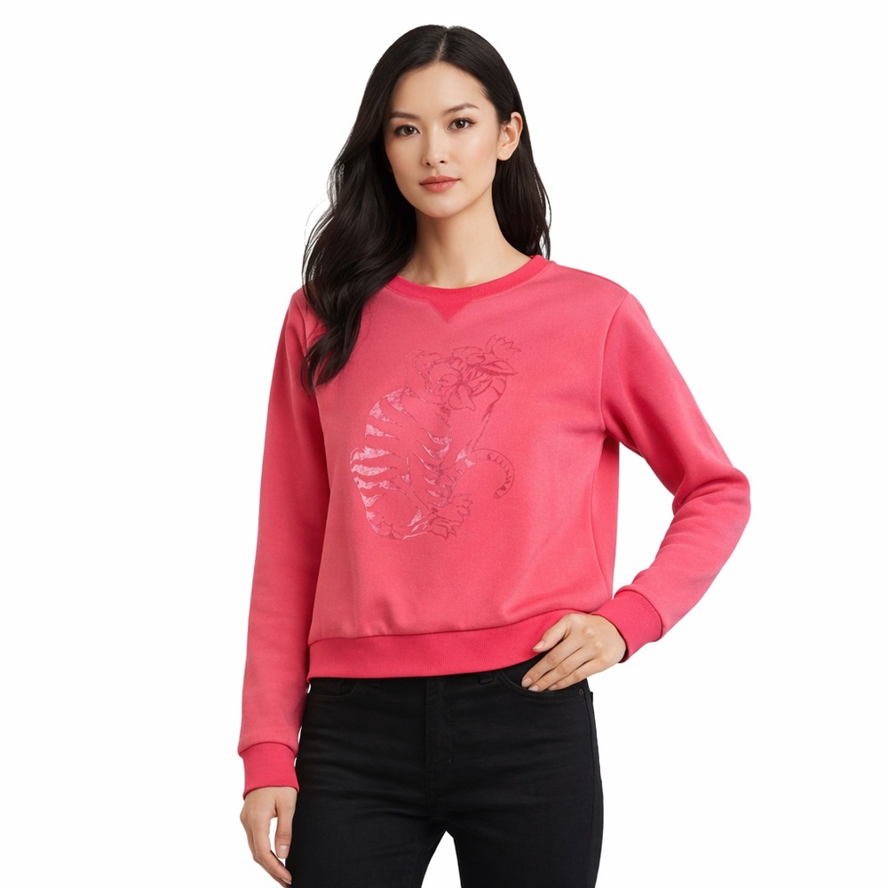 Emporio Armani Pink Tiger Print graphic Sweatshirt size 40IT/ Medium US